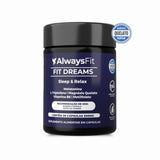 FitDreams® - Melatonina, Magnésio, L-Triptofano, B6 e B9 (MetilFolato) - 30 Cápsulas