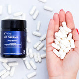 FitDreams® - Melatonina, Magnésio, L-Triptofano, B6 e B9 (MetilFolato) - 30 Cápsulas