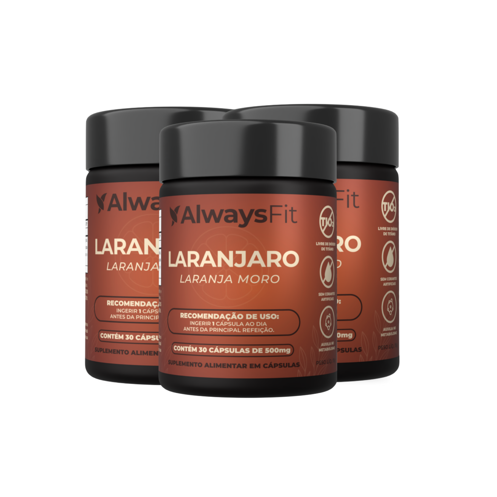Laranjaro – Laranja Moro Concentrado em antocianinas, sem cafeína - 30 doses (Citrus sinensis L.)