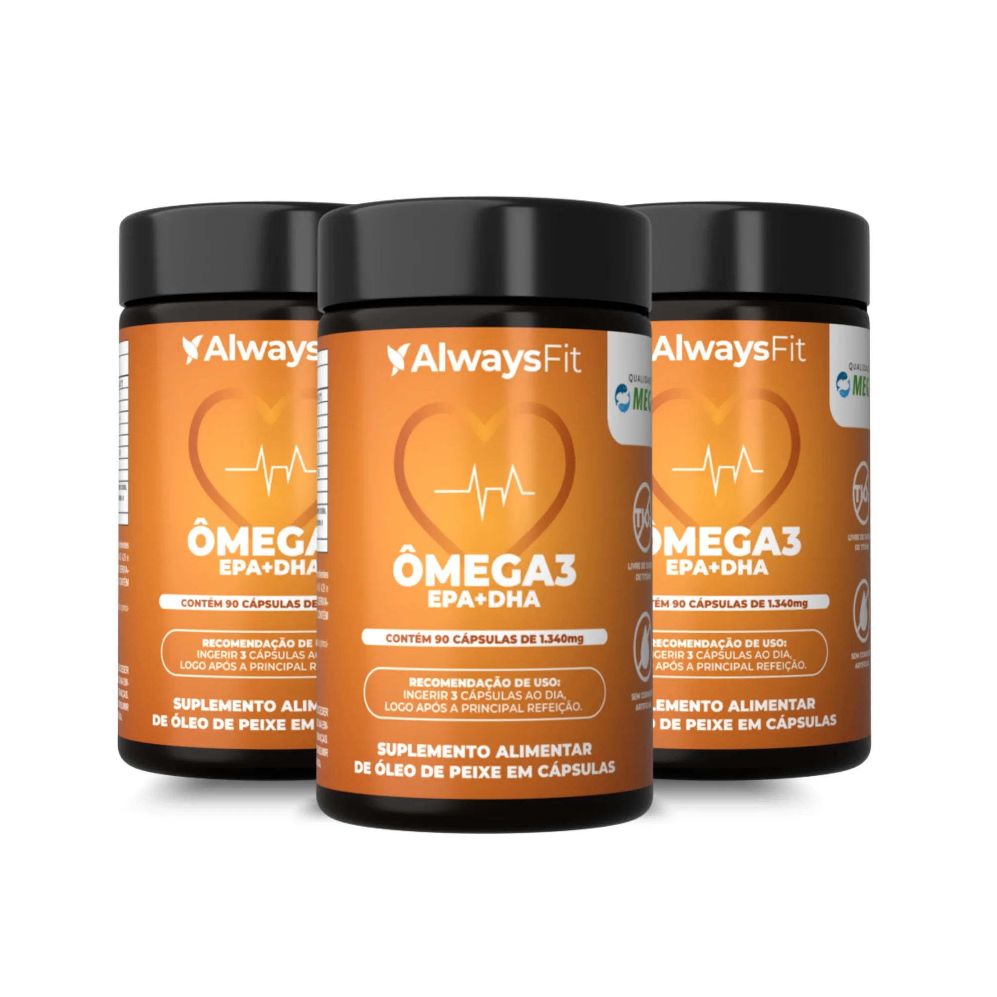 Ômega 3 - 540EPA 360DHA - 90 Cápsulas Selo MEG-3