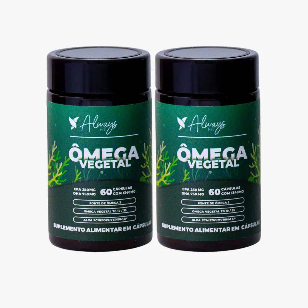 Ômega 3 com DHA 750mg e EPA 250mg de Algas Marinhas - Vegetal 60 Cápsulas