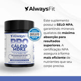 Pro Cálcio MDK2 - Cálcio de Algas, Vitamina D3, Vitamina K2 MK-7, Magnésio, Vitamina B6 e Zinco - 60 Cápsulas
