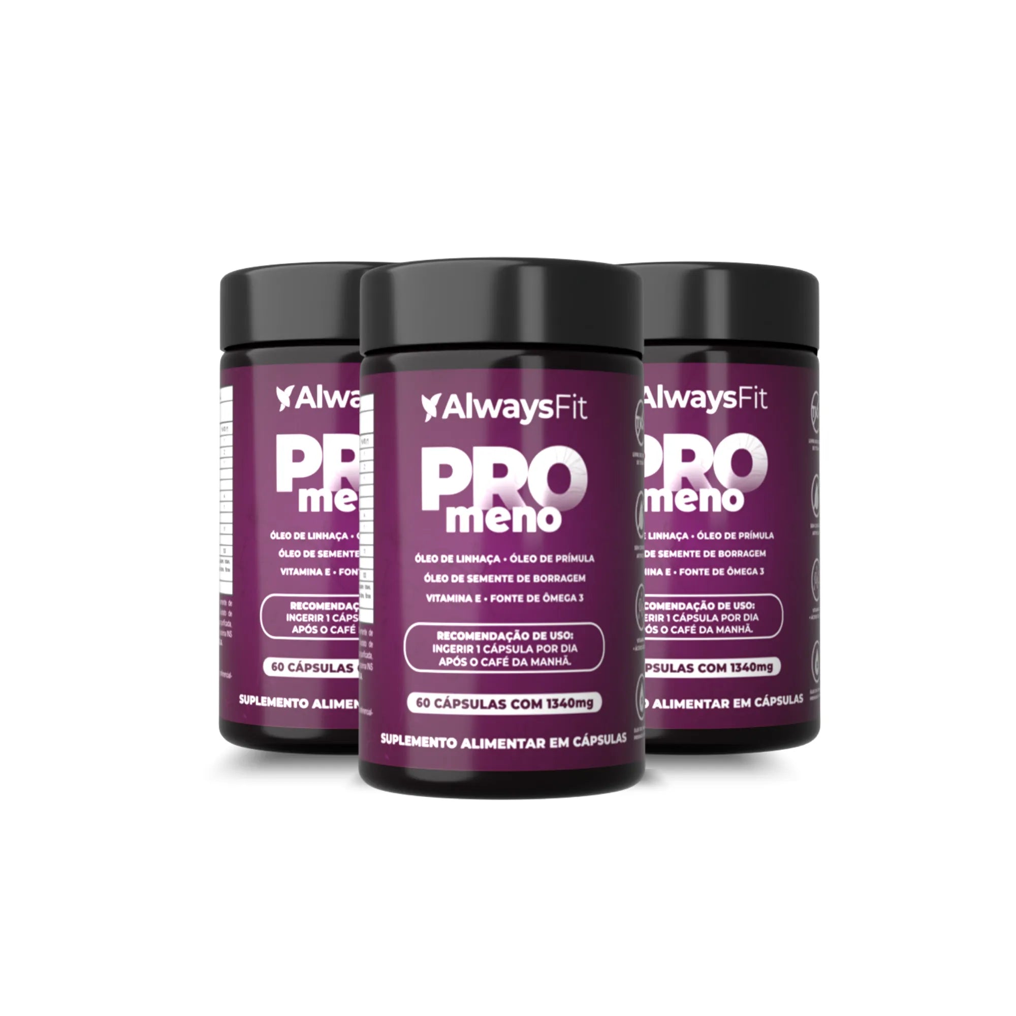 ProMeno – Óleo de Borragem, Prímula, Linhaça e Vitamina E  60 Cápsulas