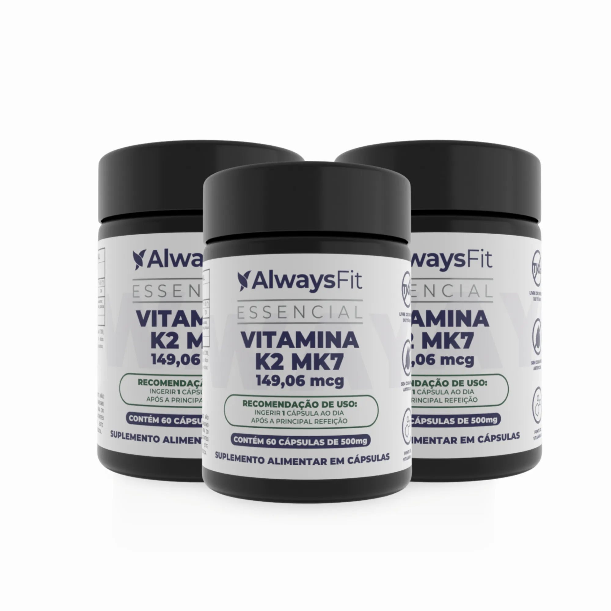 Vitamina K2 MK-7 - 149mcg - 60 Cápsulas